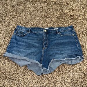 Sofia by Sofia Vergara Dark Blue Jean Shorts